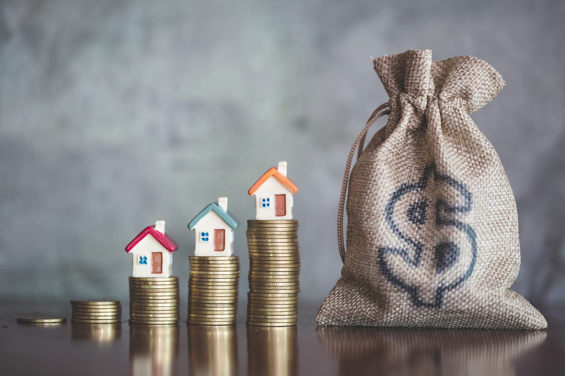 property investment growing coin stacks